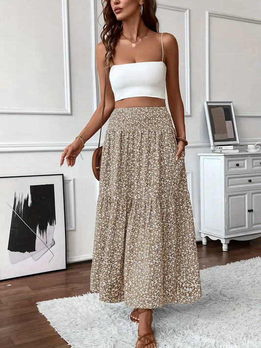 Aline Ditsy Floral Skirt