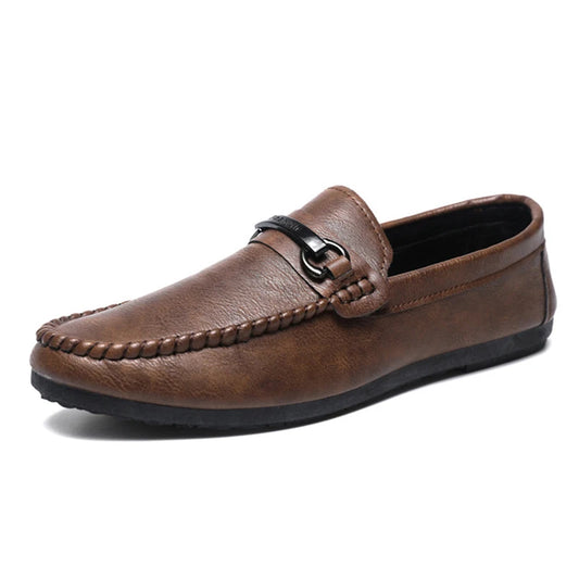 High Quality Leather Men Casual Shoes Comfortable Light Men Loafers Formal Men Dress Shoes Breathable Slip on Men Driving Shoes