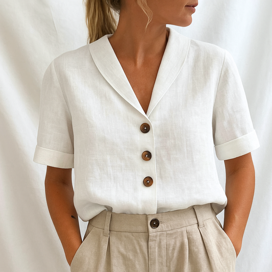 LOIS ELEGANT PLAIN BLOUSE
