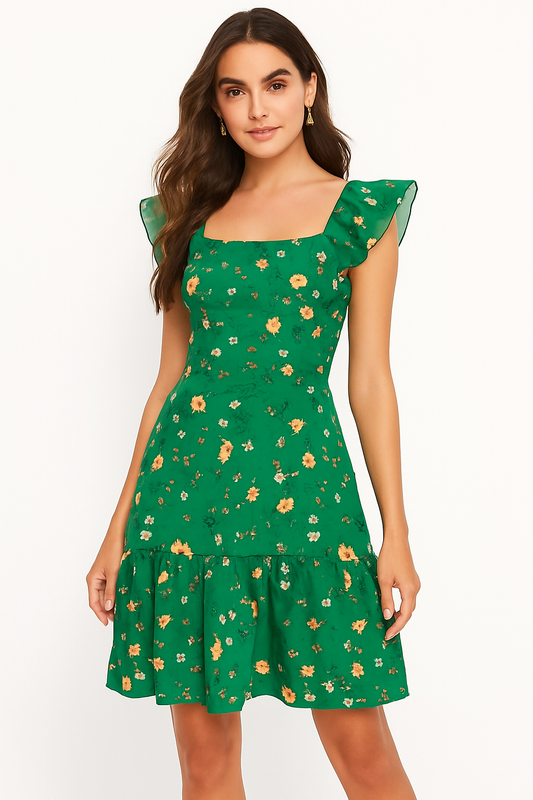 ÉLISE BLOOM MIDI DRESS