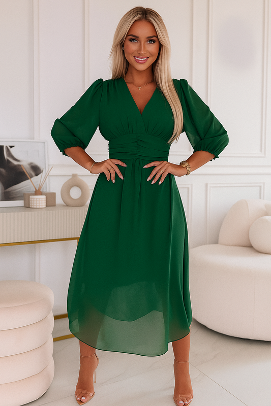 ANALIA WAISTED MIDI DRESS