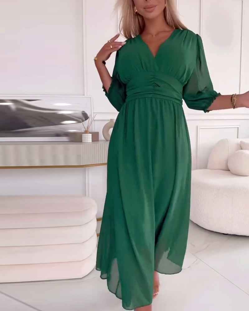 ANALIA WAISTED MIDI DRESS